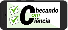 Ícone e link do site Checando com Ciência